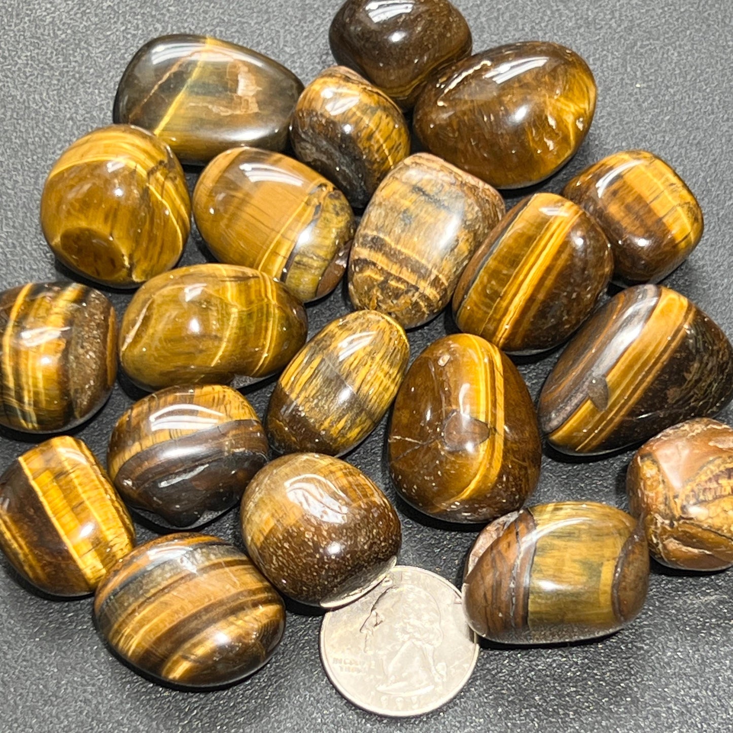 Tigers Eye Tumbled Stones (By The Piece or Pound) Wholesale