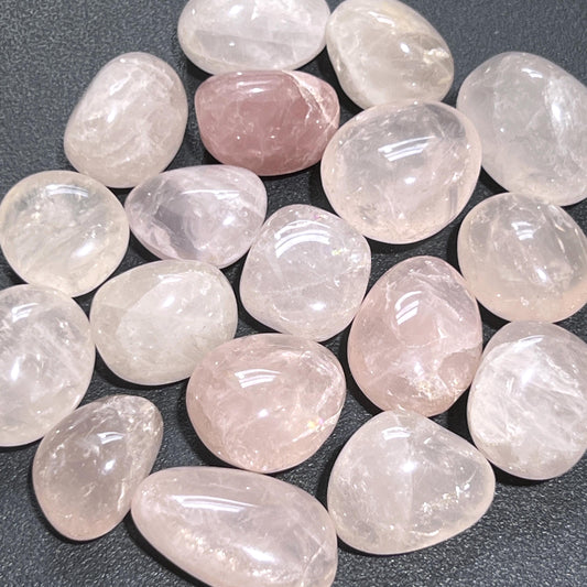 Pink Rose Quartz Crystal Tumbled Stones (By The Piece or Pound) Wholesale