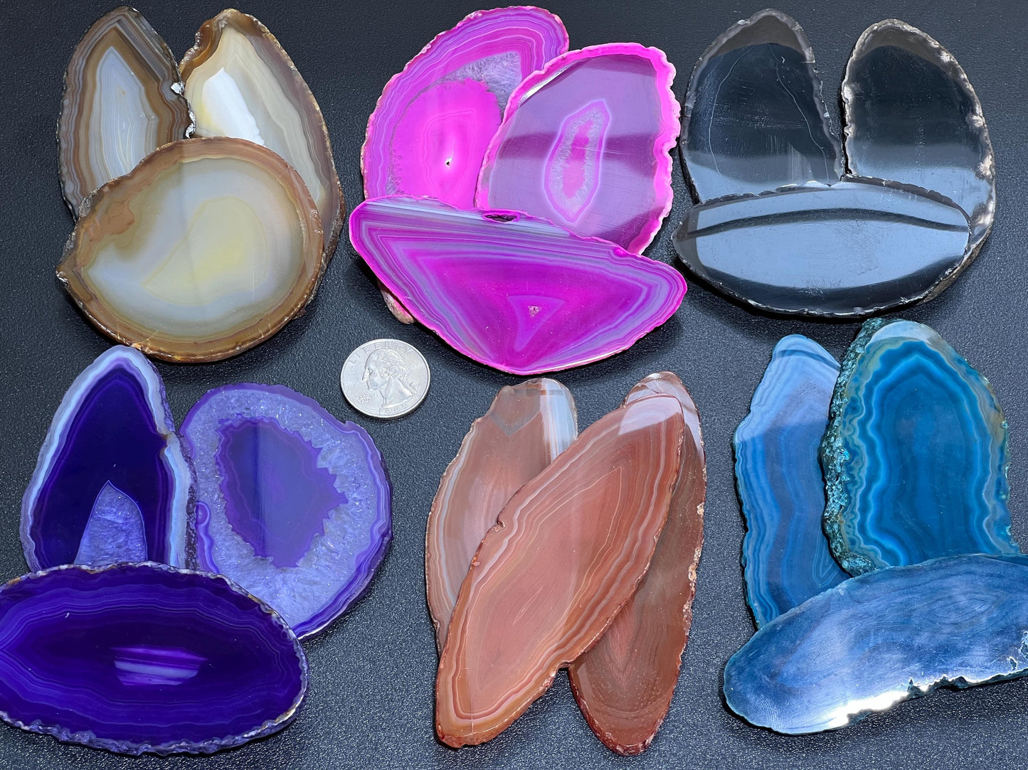 Oval Agate Slices (By The Piece)(3.5-4.5 Inches)(Size #1) Wholesale